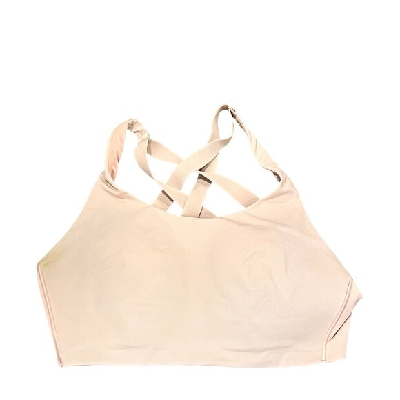 Lululemon Energy Bra High Impact Rose Blush Pink Sports Bra Size 36D *FLAWED**** - Picture 1 of 7